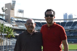 Dad and I at Petco Park.  